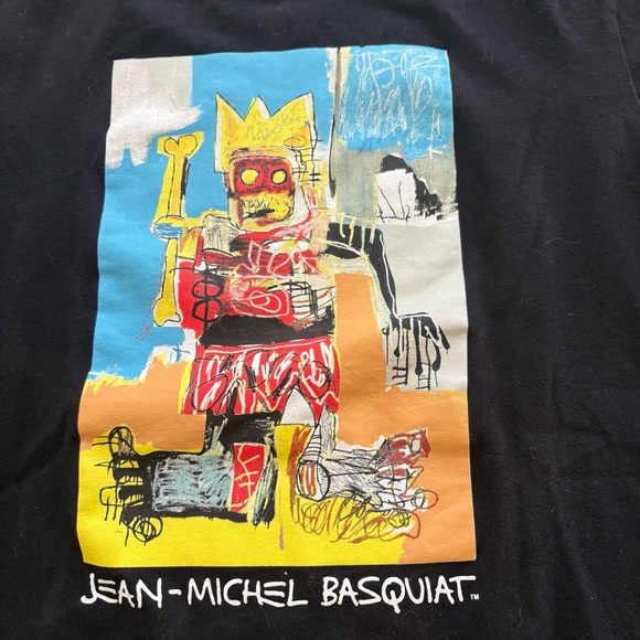 Jean-Michel Basquiat Uniqlo UT Short-Sleeve Graphic T-Shirt Black Size Medium - Picture 3 of 9